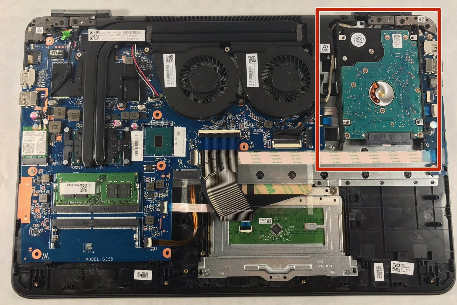 How to replace and fix HP TPN-Q173 15-AX USB DAG35ATB8D Audio Board (HP Omen 15-ax)